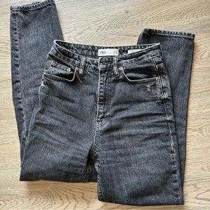 Zara black jeans straight leg